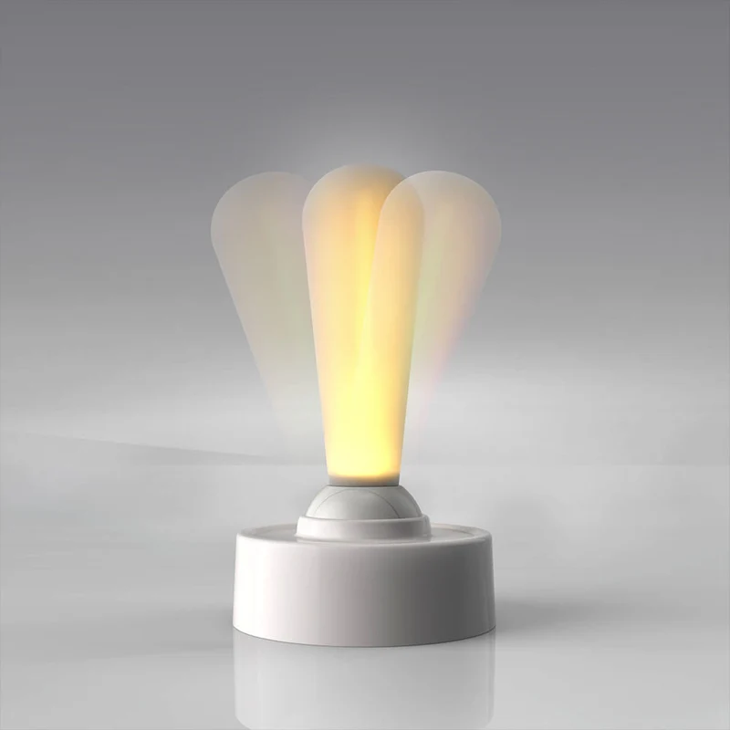 Euroselle Cordless Rechargeable LED Table Lamp, Retro Style With Adjustable Brightness