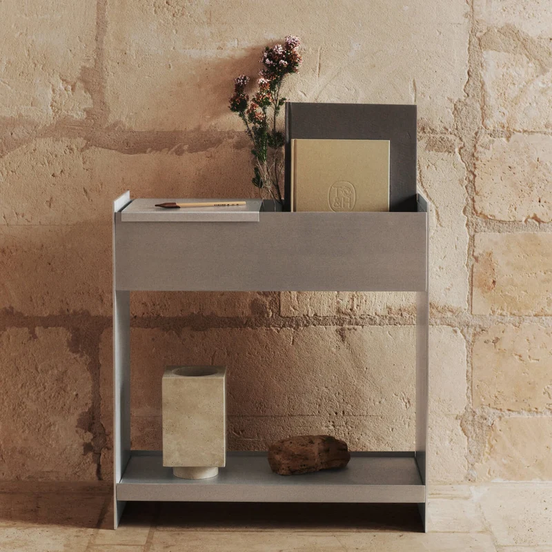 Lager Plant Box mit Regal Aluminium - ferm LIVING