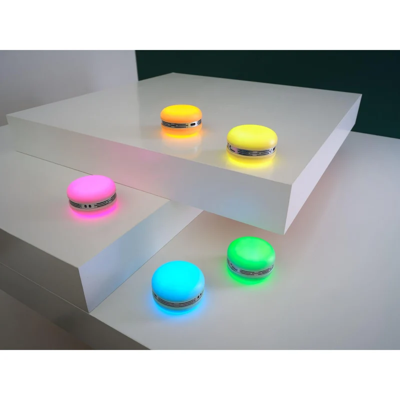 OSRAM Bluetooth SMART+ Macaron Lautsprecher mit Bewegungssteuerung, LED-Licht RGB, Blau