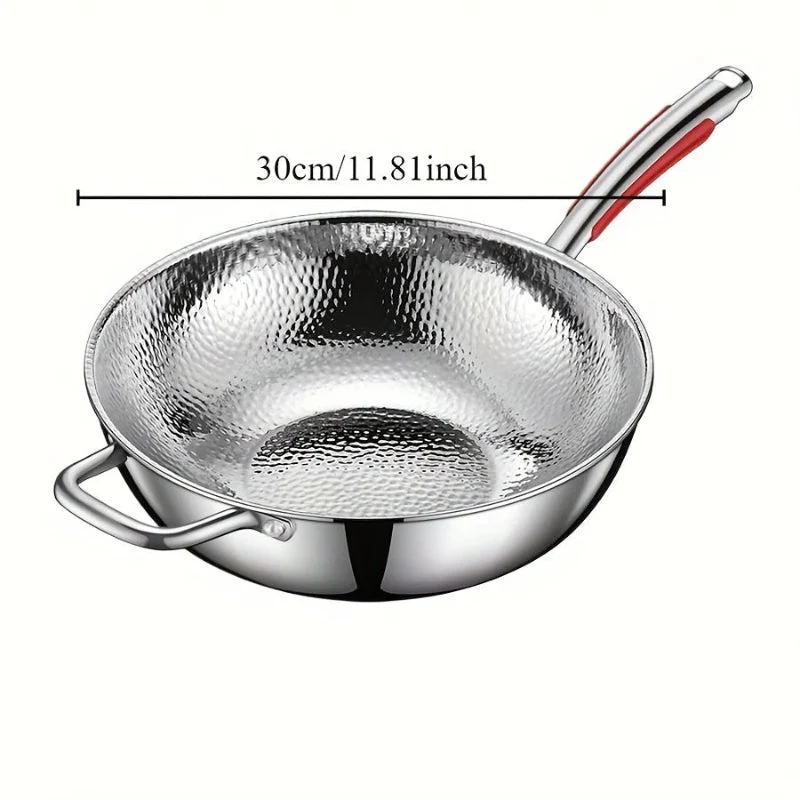 Euroselle Premium Titanium Wok With Curved Base For Induction Cooking
