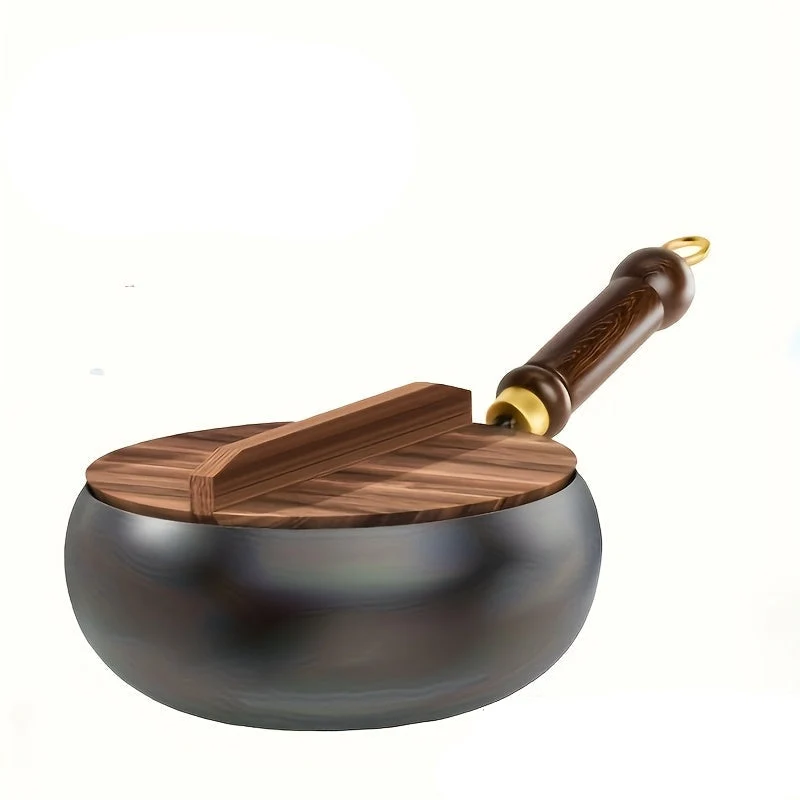 Euroselle Heavy-Duty Cast Iron Skillet With Lid For Versatile Cooking
