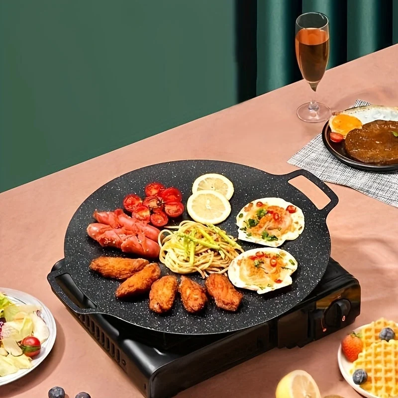 Euroselle Non-Stick Skillet for Indoor Cooking and Outdoor Grilling