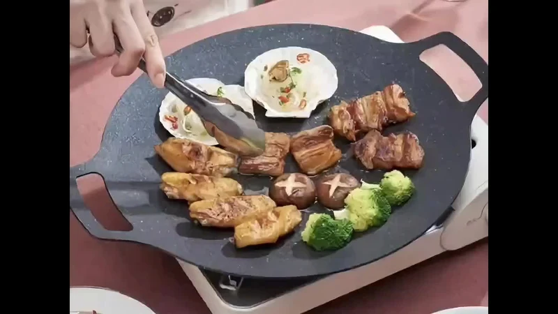 Euroselle Non-Stick Skillet for Indoor Cooking and Outdoor Grilling