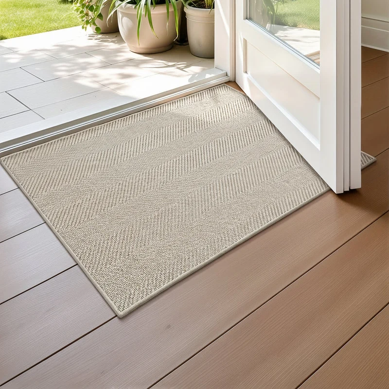 Euroselle Durable Striped Entry Mat For Summer And Autumn