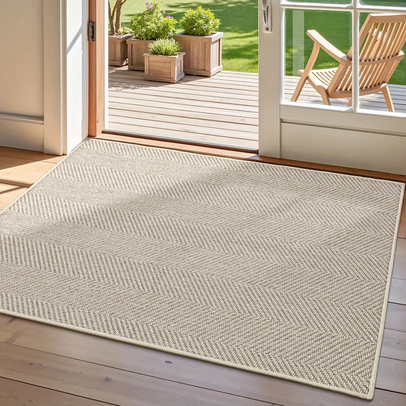 Euroselle Durable Striped Entry Mat For Summer And Autumn
