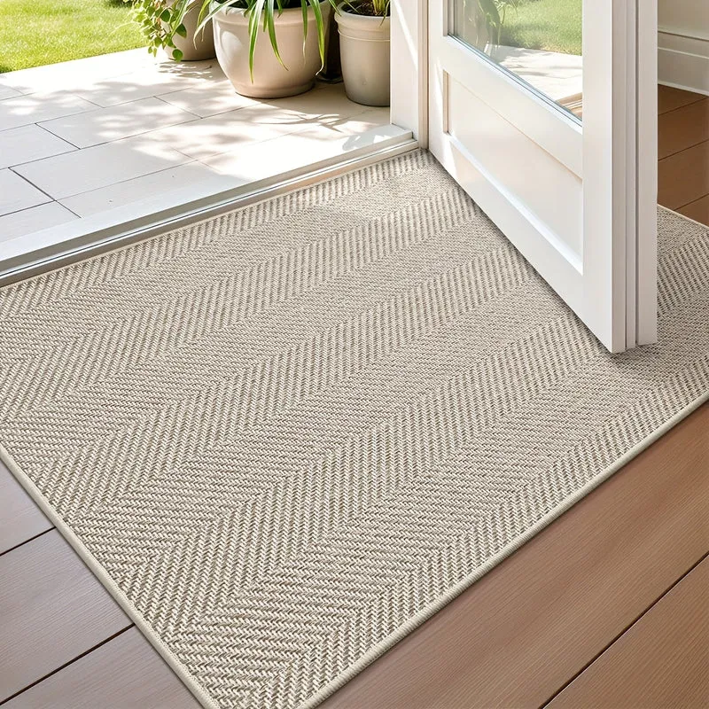 Euroselle Durable Striped Entry Mat For Summer And Autumn