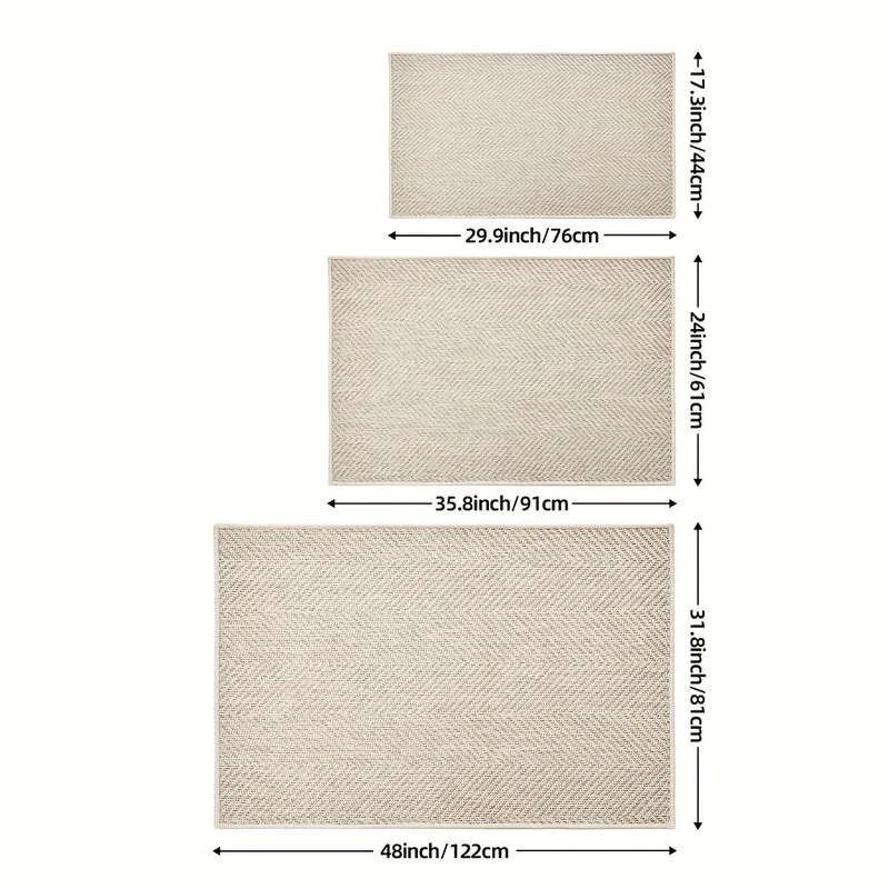 Euroselle Durable Striped Entry Mat For Summer And Autumn