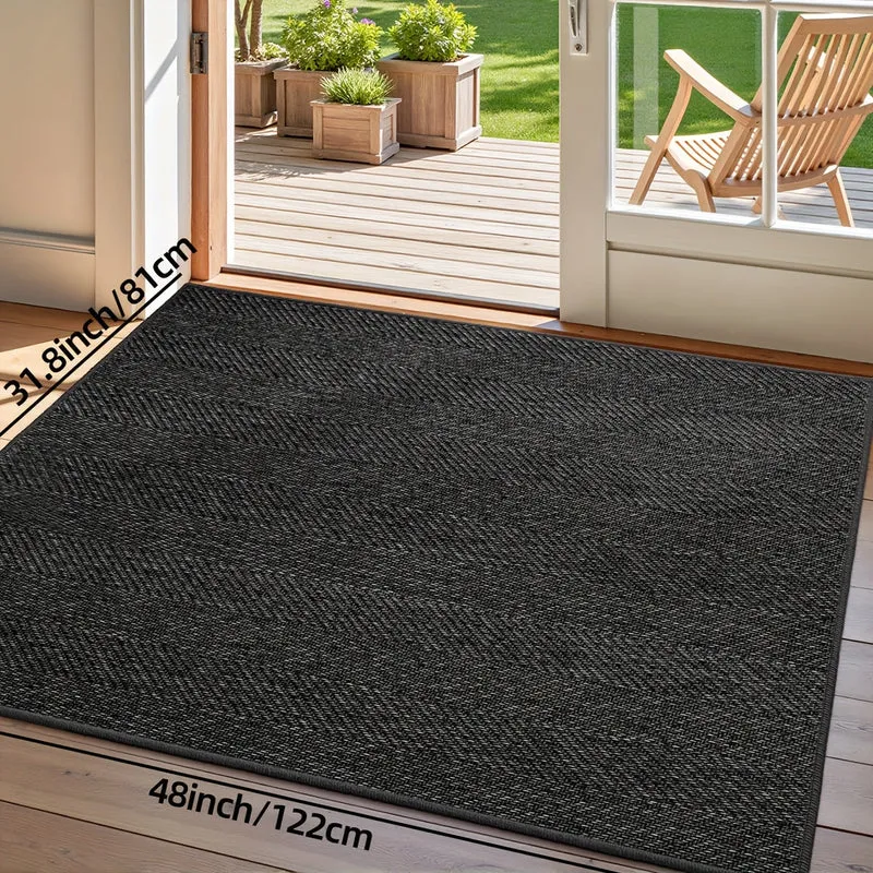 Euroselle Durable Striped Entry Mat For Summer And Autumn
