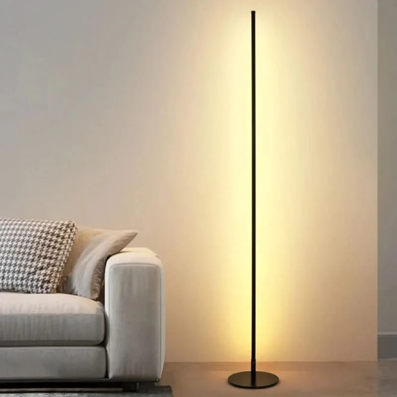 Euroselle Lumenflow Dimmable Metal Floor Lamp For Elegant Living Spaces