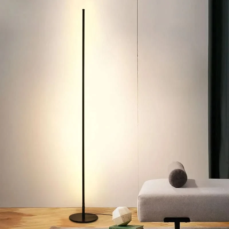 Euroselle Lumenflow Dimmable Metal Floor Lamp For Elegant Living Spaces