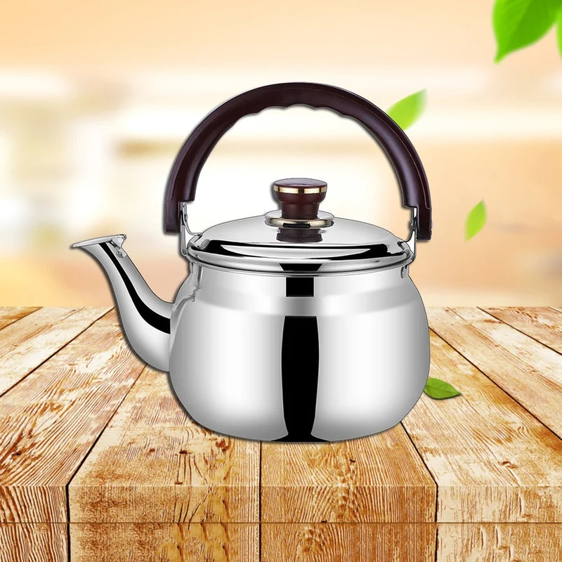 Euroselle Whistling Stainless Steel Kettle For Stove Top With Comfort Handle