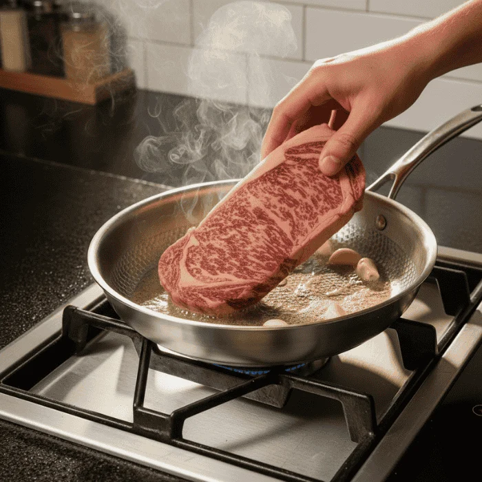 Euroselle Titanium Alloy Nonstick Frying Pan With Even Heat For Healthy Durable Cooking On Stovetops