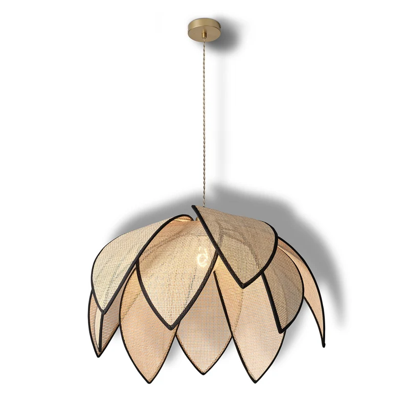 OSRAM DECOR Rattan Lotus Pendelleuchte E27 Braun