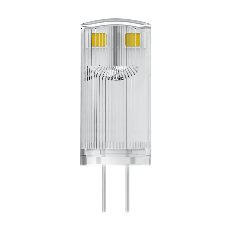 OSRAM LED Stiftsockellampe PIN 12 V 0.9W 827 Clear G4 2er Pack, 100 lm, 2700 K, Warmweiß