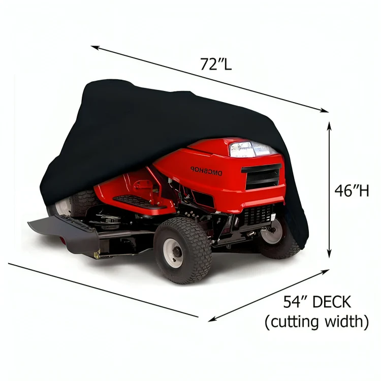 Duty Waterproof Lawn Mower Cover by Euroselle for All-Weather Protection on Push and Riding Mowers