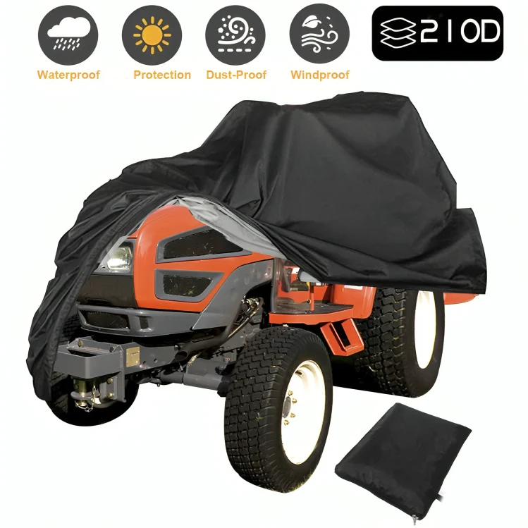 Duty Waterproof Lawn Mower Cover by Euroselle for All-Weather Protection on Push and Riding Mowers
