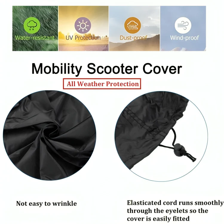 Duty Waterproof Lawn Mower Cover by Euroselle for All-Weather Protection on Push and Riding Mowers