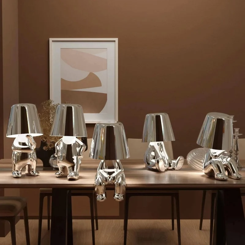 Euroselle Modern Dimmable LED Table Lamp With Minimalist Design For Customizable Ambient Lighting