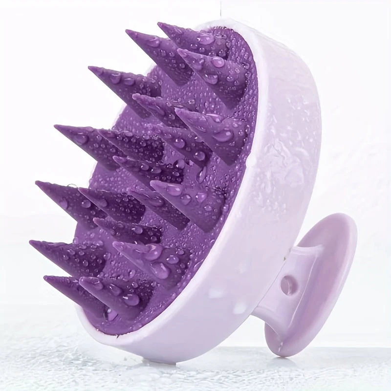 Euroselle Ergonomic Silicone Scalp Massager And Detangling Brush For Healthy Hair