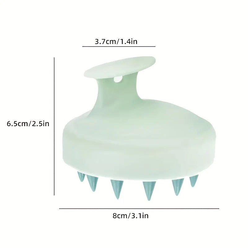 Euroselle Ergonomic Silicone Scalp Massager And Detangling Brush For Healthy Hair