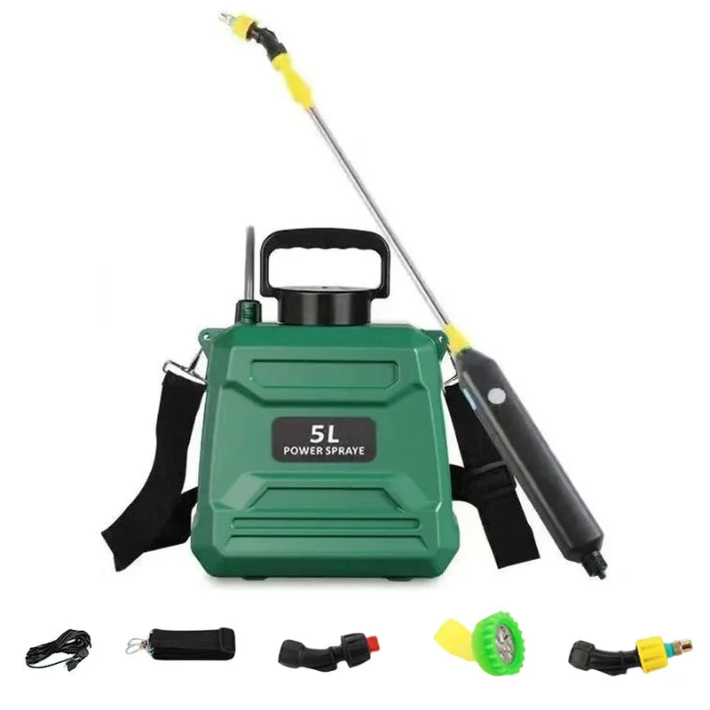 Euroselle Portable 5L Spray Pump With Adjustable Nozzle And USB Rechargeable Battery