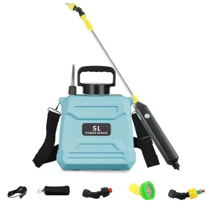 Euroselle Portable 5L Spray Pump With Adjustable Nozzle And USB Rechargeable Battery