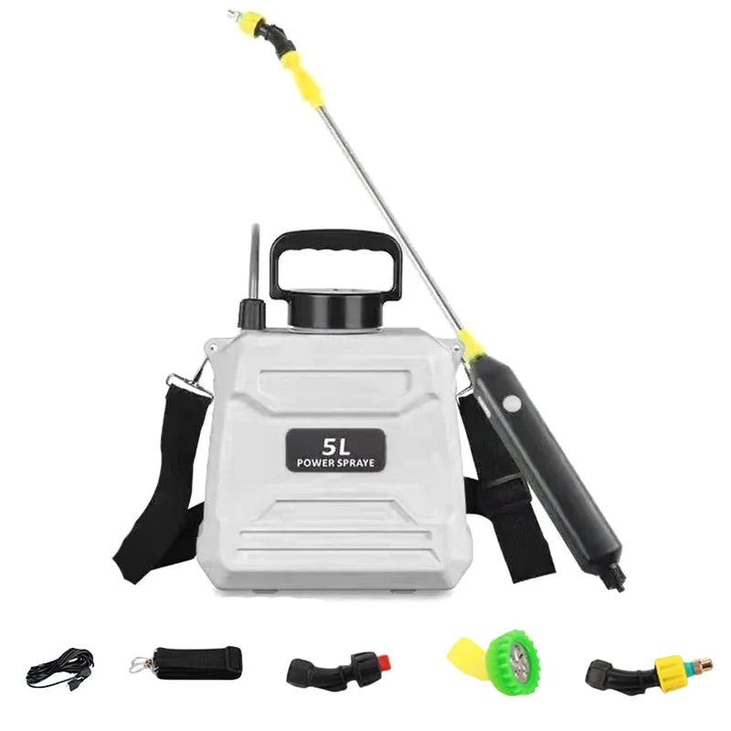 Euroselle Portable 5L Spray Pump With Adjustable Nozzle And USB Rechargeable Battery