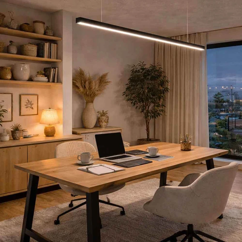 s.luce Oris LED-Linienleuchte Büro-Pendellampe XL nach Maß 4000K