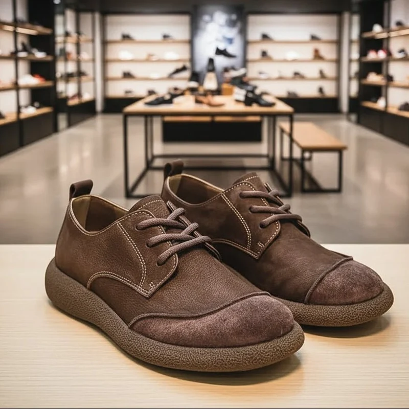 Euroselle Orthopedic Leather Shoes In Genuine Cowhide For All Day Comfort And Support