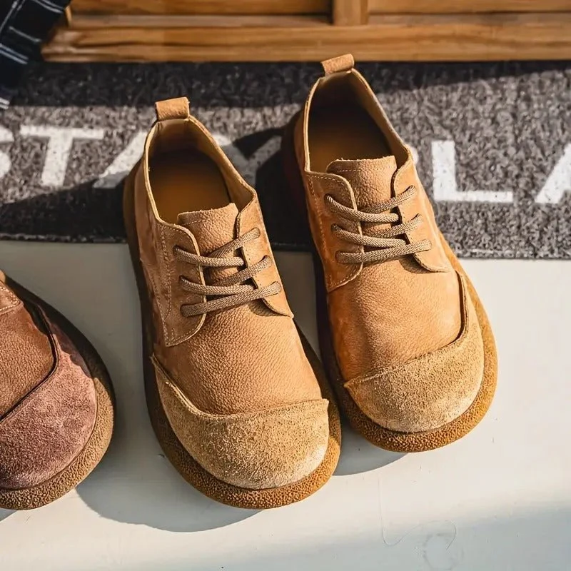 Euroselle Orthopedic Leather Shoes In Genuine Cowhide For All Day Comfort And Support