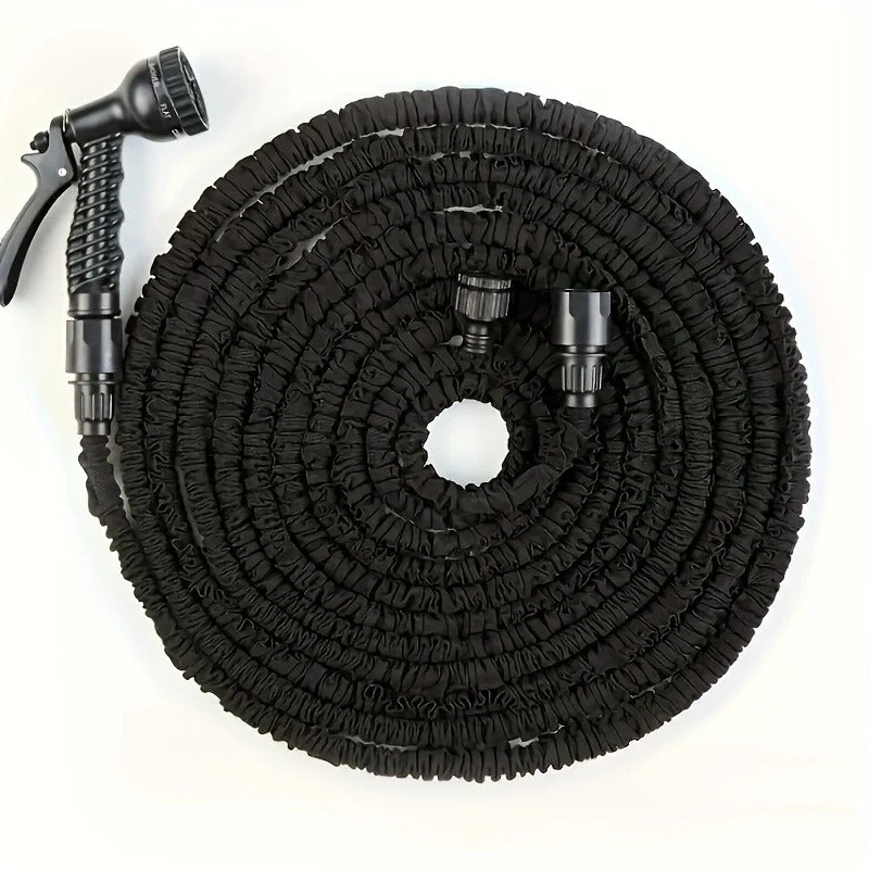 Euroselle High-Pressure Garden Hose With Nozzle For Outdoor Cleaning