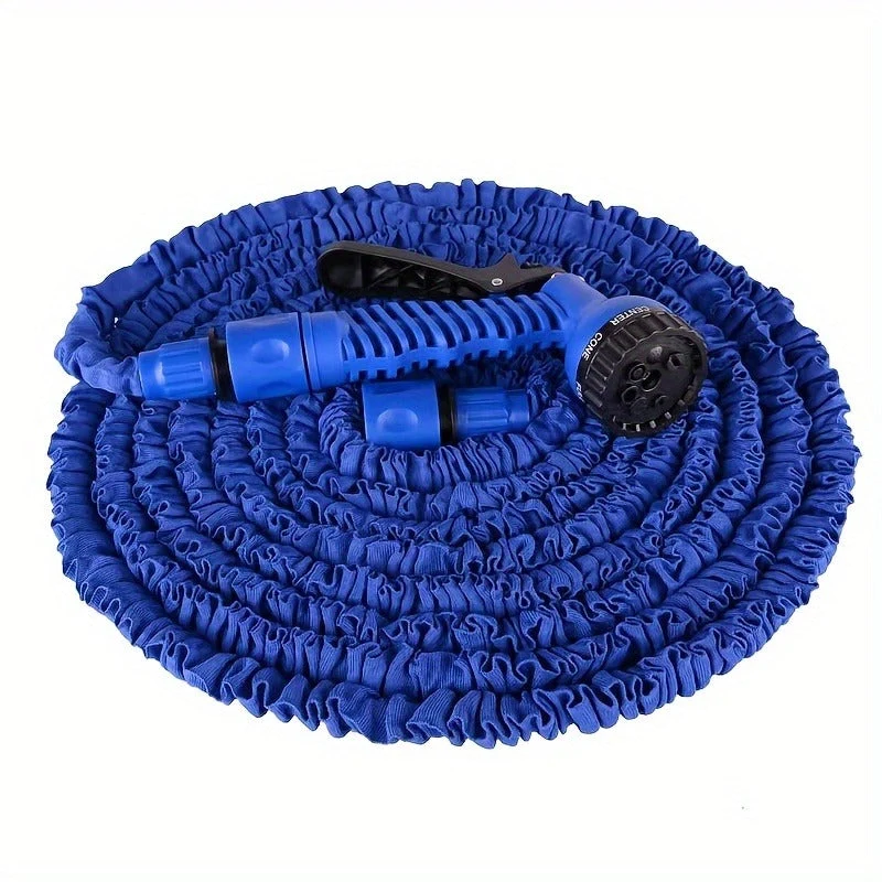 Euroselle High-Pressure Garden Hose With Nozzle For Outdoor Cleaning