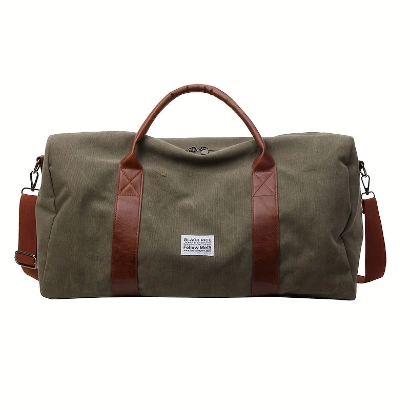 Euroselle Large Capacity Vintage Washed Travel Duffel Bag For Multi-Purpose Organizer