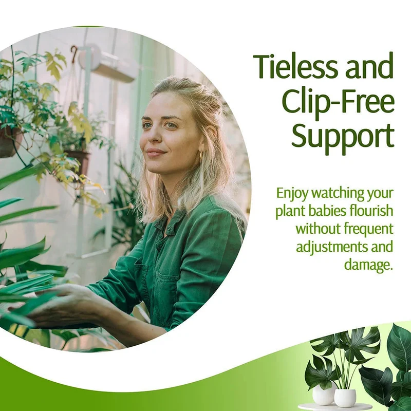 Euroselle Stackable Plant Support Rings Set Of 3 For Indoor And Outdoor Gardening