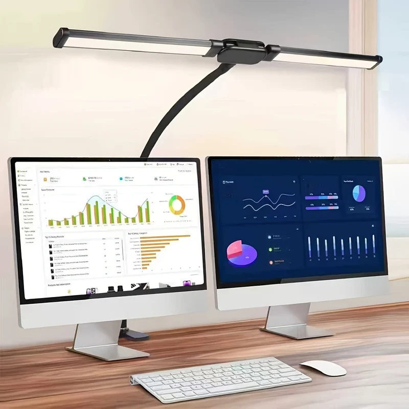 Euroselle USB Powered Dual-Head LED Table Lamp With Flexible Gooseneck