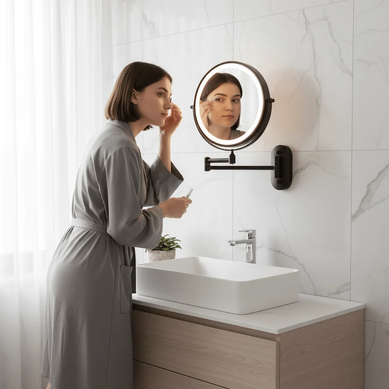 Euroselle Adjustable LED Magnifying Mirror For Perfect Makeup