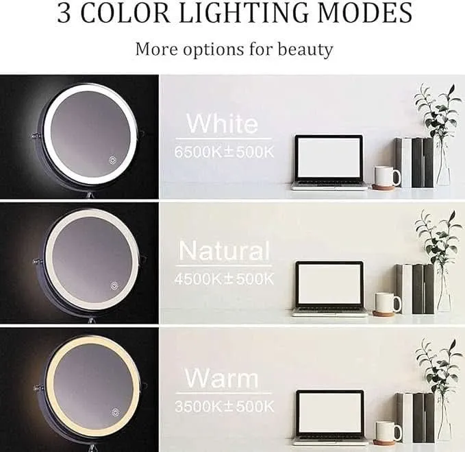 Euroselle Adjustable LED Magnifying Mirror For Perfect Makeup