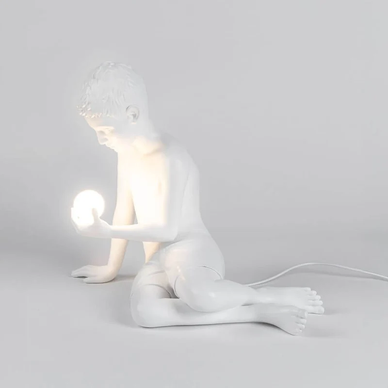 Seletti Innerflow Mini LED-Dekoleuchte Junge Harz