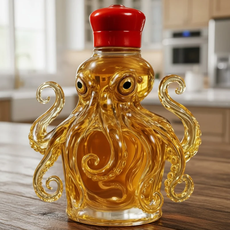 Euroselle Artistic Nautical Design Glass Wine Decanter