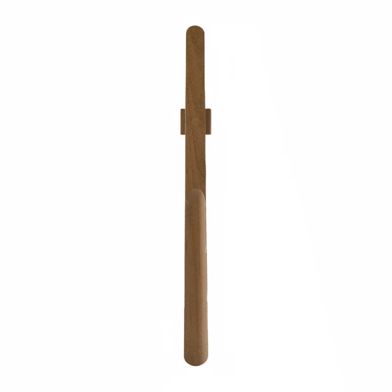 Euroselle Extra Long Wooden Shoe Horn With Ergonomic Handle And Magnetic Storage For Upright Comfort
