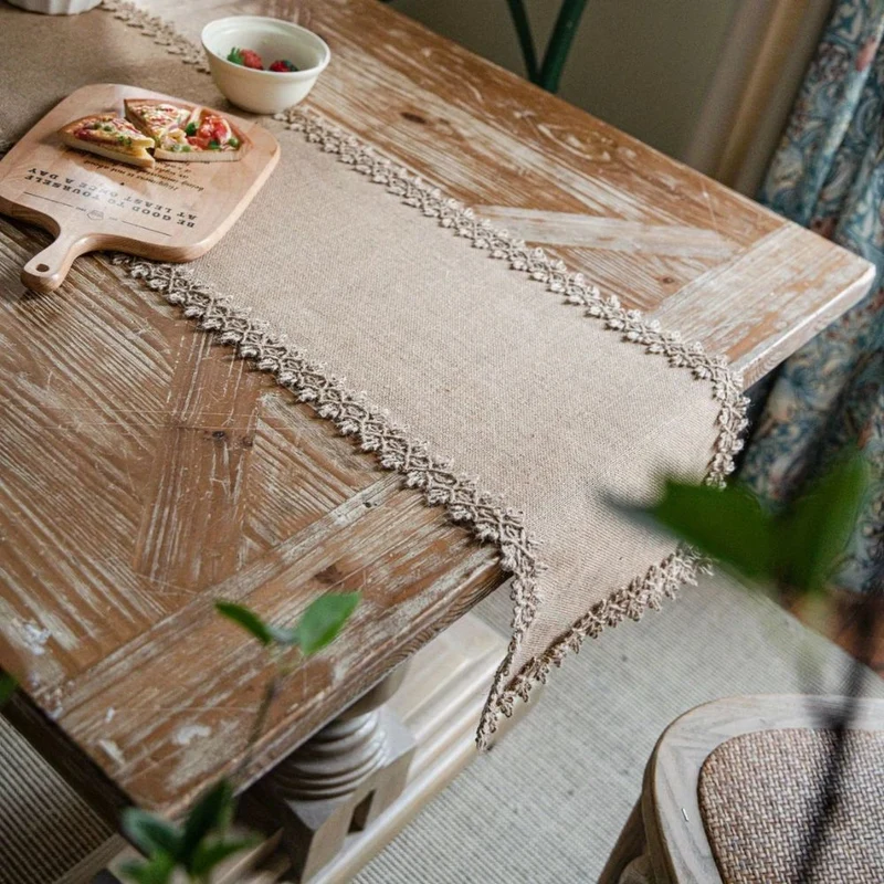 Euroselle Farmhouse Burlap Table Runner For Weddings And Elegant Events