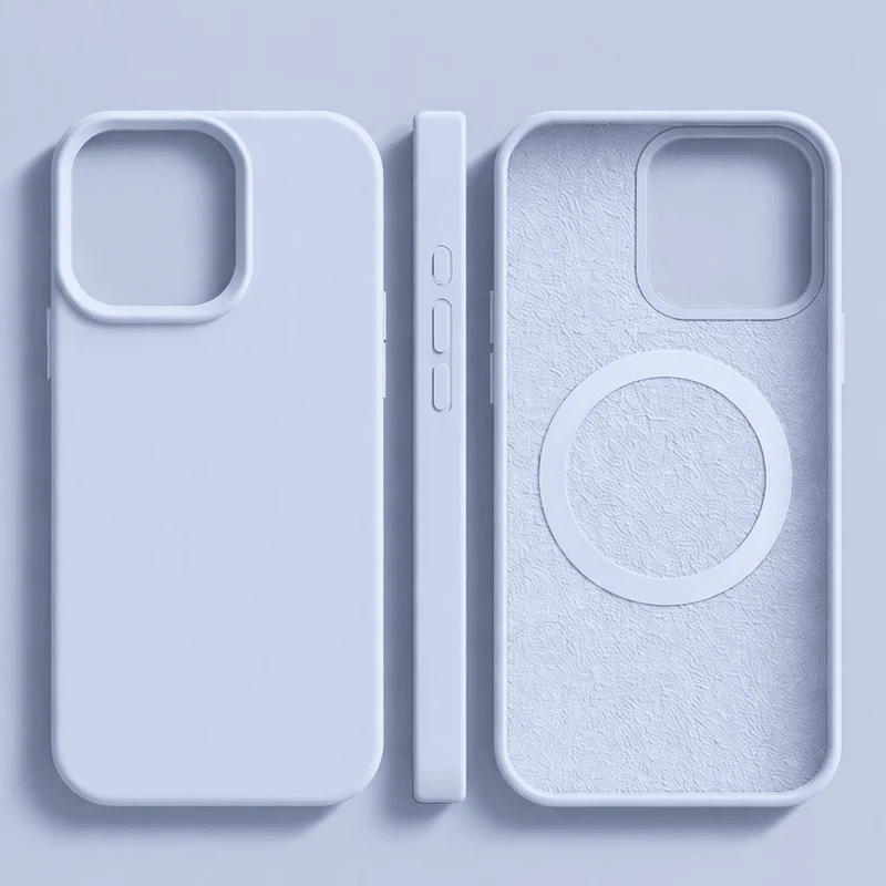 Euroselle Premium Magnetic Silicone Case For iPhone 14 13 12, MagSafe Compatible