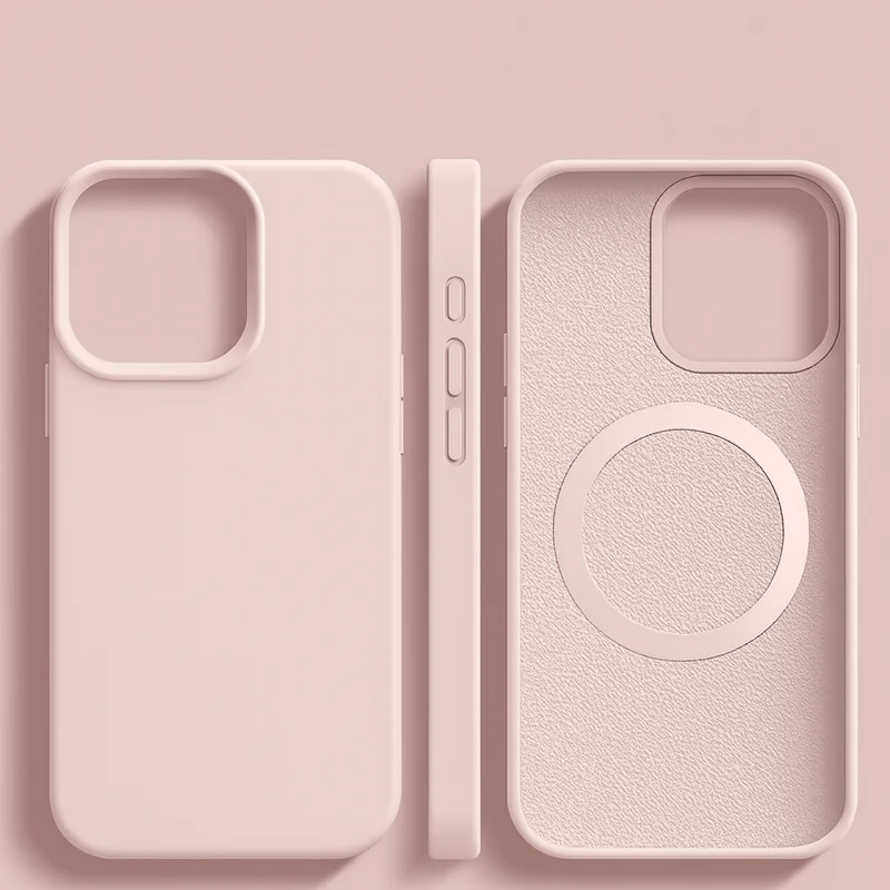 Euroselle Premium Magnetic Silicone Case For iPhone 14 13 12, MagSafe Compatible