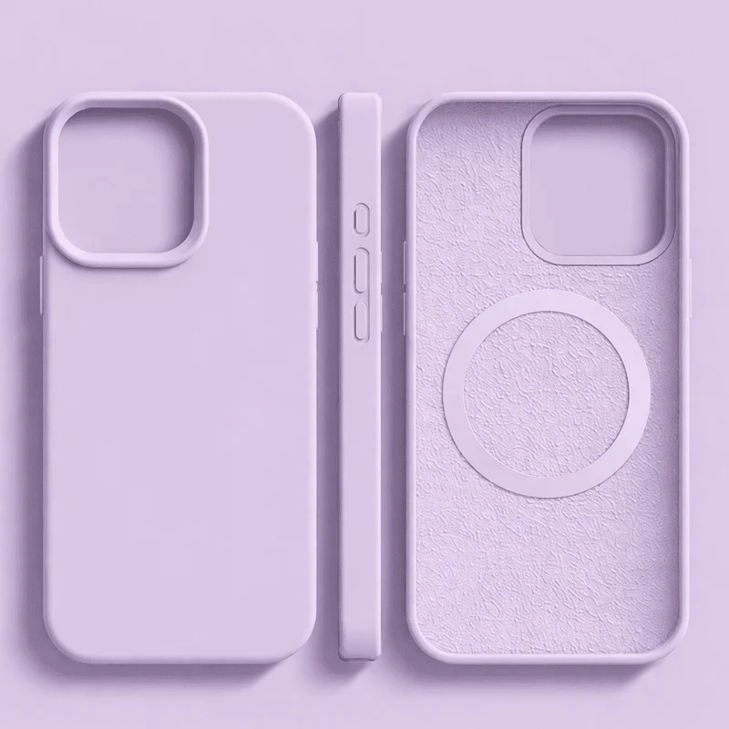 Euroselle Premium Magnetic Silicone Case For iPhone 14 13 12, MagSafe Compatible