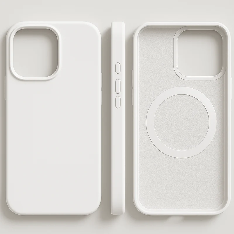 Euroselle Premium Magnetic Silicone Case For iPhone 14 13 12, MagSafe Compatible
