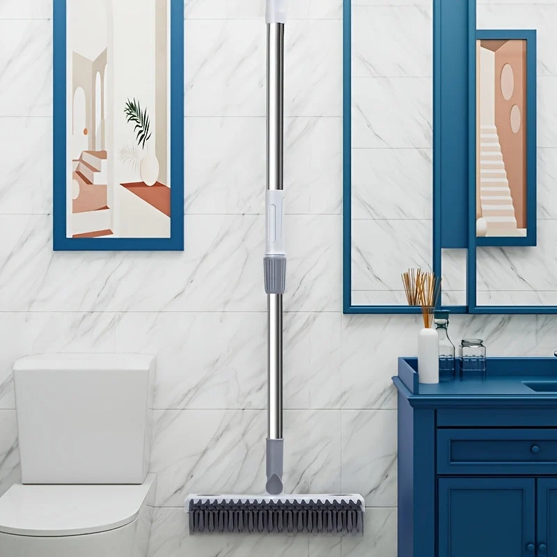 Euroselle Manual Cleaning Brush With Integrated Soap Reservoir For Bathrooms And Kitchens