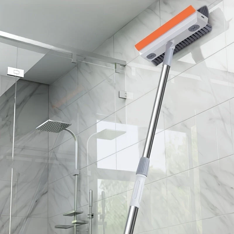 Euroselle Manual Cleaning Brush With Integrated Soap Reservoir For Bathrooms And Kitchens
