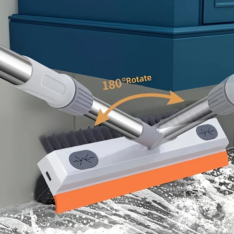 Euroselle Manual Cleaning Brush With Integrated Soap Reservoir For Bathrooms And Kitchens