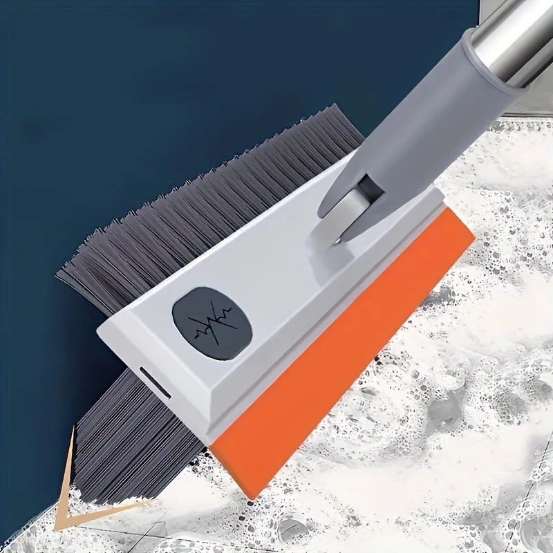 Euroselle Manual Cleaning Brush With Integrated Soap Reservoir For Bathrooms And Kitchens
