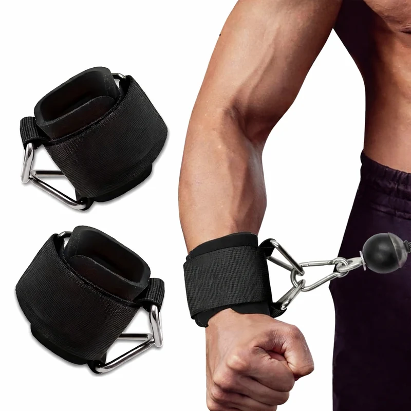 Euroselle Adjustable Anti-Slip Wrist Straps For Stronger Lifts And Grip